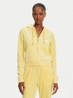 Bluzy damskie - Juicy Couture Bluza Madison JCWA122001 Żółty Slim Fit - miniaturka - grafika 1
