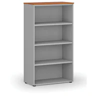 Regały biurowe - Regał biurowy PRIMO GRAY, 1434 x 800 x 420 mm, szary/wiśnia - miniaturka - grafika 1