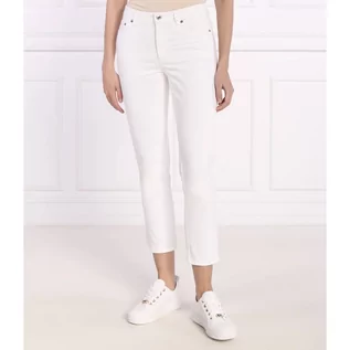 Spodnie damskie - Michael Kors Jeansy SIDE SLIT JEANS | Slim Fit | mid waist - grafika 1