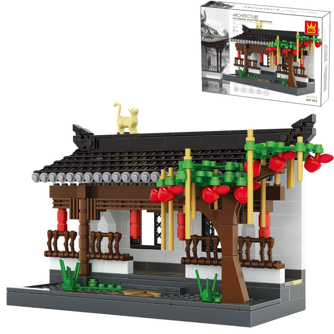 Klocki Wange 3312 - Korytarz w stylu Hui (The Corridor of Hui-Style Architecture), 507 elementów