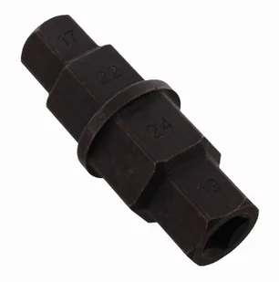 Klucz - nasadka do osi przedniego koła 3/8 cala 17/19/22/24mm stal - Narzędzia samochodowe - miniaturka - grafika 1