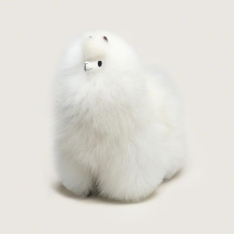 Huacaya - Przytulanka z naturalnej alpaki MILK 32 cm