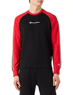 Champion Bluza męska, (czarny/czerwony intensywny), L - Bluzy męskie - miniaturka - grafika 1