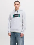 Bluzy męskie - Jack & Jones Bluza w kolorze jasnoszarym - miniaturka - grafika 1