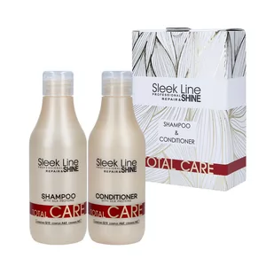 Stapiz Sleek Line Total Care, Zestaw Do Włosów, 2 szt. - Zestawy kosmetyków damskich - miniaturka - grafika 1
