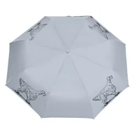 Parasole - Parasol z Psami Parasolka Setter Składana, Lekka, Wiatroodporna Szary - miniaturka - grafika 1