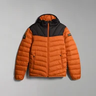 Kurtki męskie - Męska Kurtka zimowa pikowana NAPAPIJRI AERONS CB H 3 ORANGE BUTTERN NP0A4GJLAA31 – Pomarańczowy - miniaturka - grafika 1
