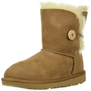 Botki damskie - UGG Dziewczęce botki T Bailey Button II, chestnut - 21 EU - grafika 1