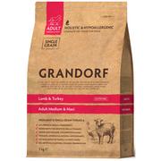 Sucha karma dla psów - GRANDORF lamb & turkey Adult Medium&Maxi Breed karma sucha dla dorosłych psów 3kg - miniaturka - grafika 1