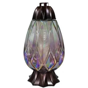 Znicz szklany z wkładem wrzosowy mix 34,5 cm 180 g - Lampiony i znicze - miniaturka - grafika 1