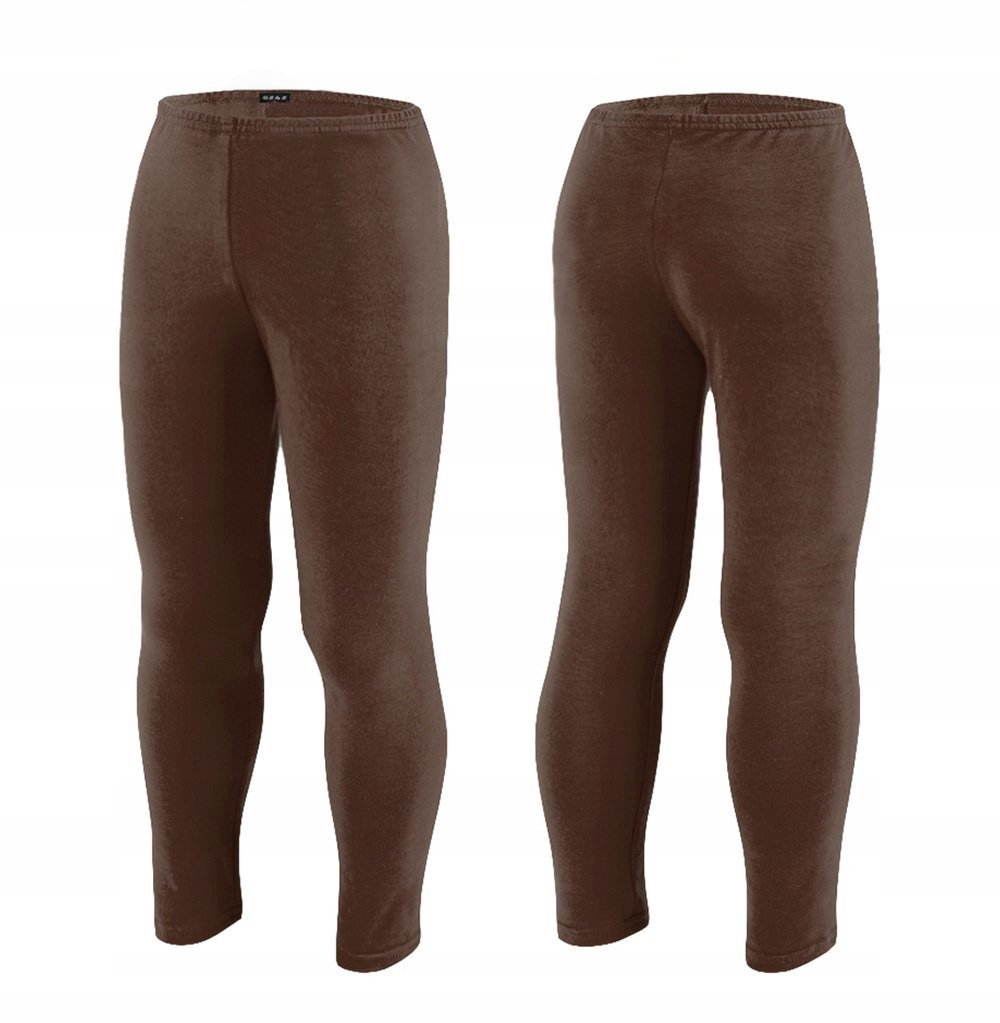 Bawełna Legginsy Getry Dziecięce 122 BRĄZOWY Leginsy