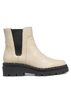 Botki damskie - Geox Sztyblety D Felleny D46XEC 046NH C6182 Écru - miniaturka - grafika 1