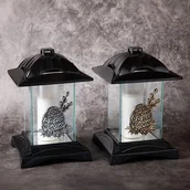 Lampiony i znicze - Znicz kapliczka pisanka 25 x 16 cm srebrny - miniaturka - grafika 1