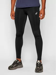 Spodnie sportowe męskie - Asics Legginsy Icon Tight 2011B050 Czarny Tight Fit - grafika 1