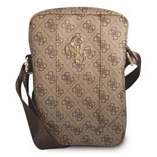 Guess Torba GUTB10G4GFBR 10" brązowa brown 4G Big Metal Logo - Torby na laptopy - miniaturka - grafika 2