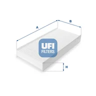 Filtry kabinowe - Filtr, wentylacja przestrzeni pasażerskiej UFI Filtry 53.136.00 - miniaturka - grafika 1