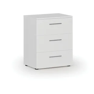 Komoda biurowa do biurka PRIMO WHITE, 740 x 600 x 420 mm, biały - Szafki biurowe - miniaturka - grafika 1
