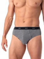Majtki męskie - KEY 2-Pack SLIPY MĘSKIE MPP 222 M szary - miniaturka - grafika 1