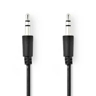 Kable komputerowe i do monitorów - Nedis CAGL22005BK10 kabel audio 1 m 3.5mm Czarny - miniaturka - grafika 1