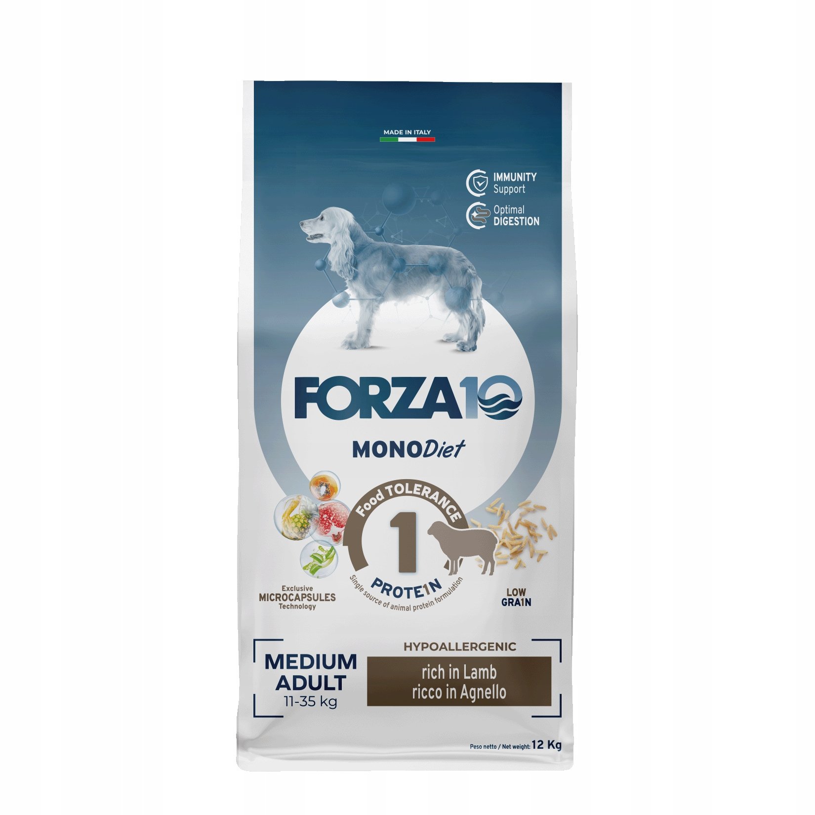 Forza10 Medium Diet jagnięcina i ryż 12 kg