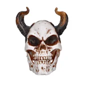 Balony i akcesoria - Czaszka z rogami diabła sztuczna rogata halloween - miniaturka - grafika 1