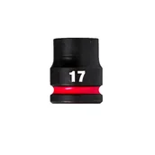 Klucze i nasadki - Milwaukee nasadka udarowa 17 mm 1/2" 6-kątna Shockwave krótka metryczna 4932480311 - miniaturka - grafika 1