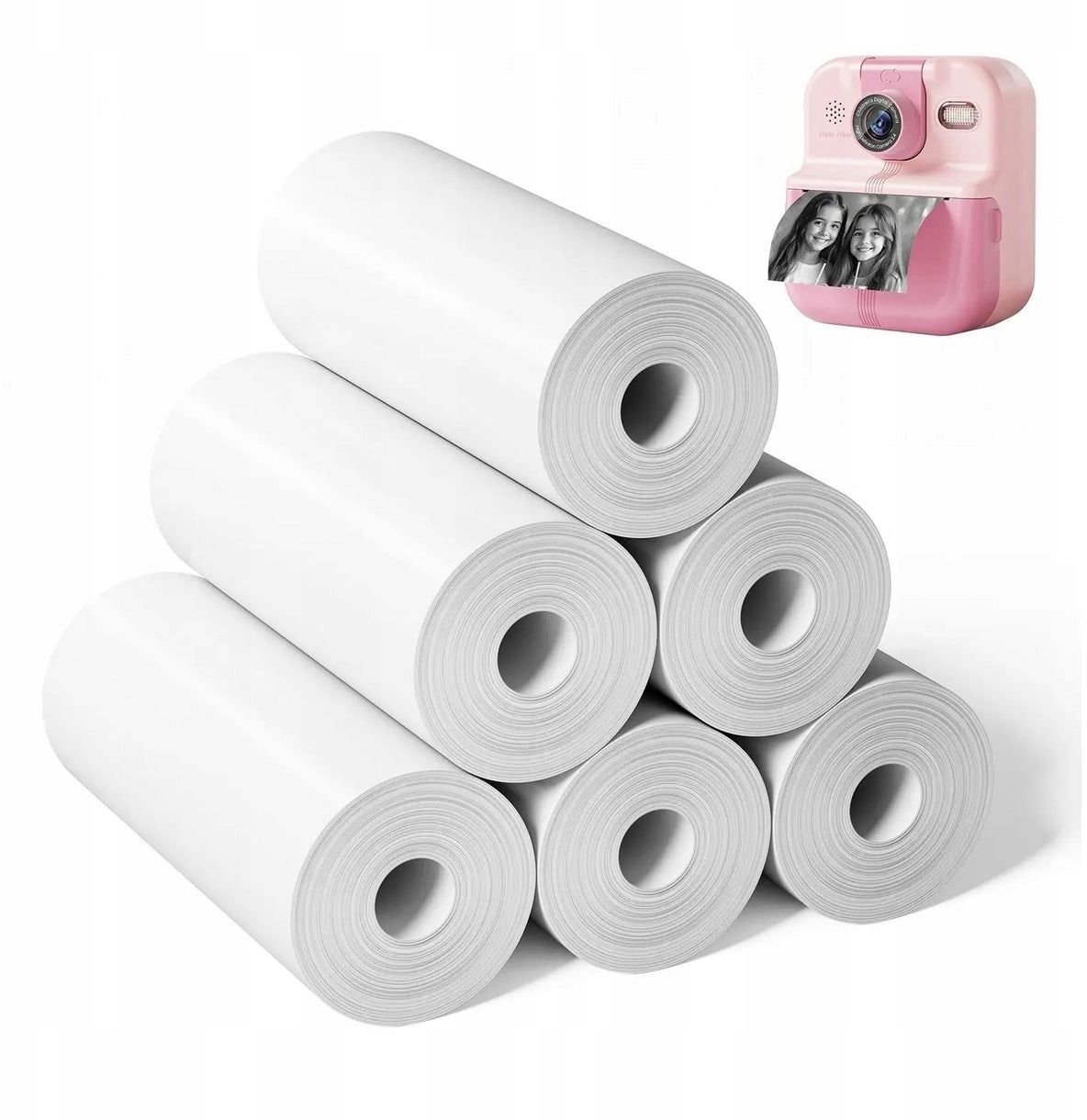Papier Samoprzylepny Naklejki Wkład Wkłady 6x Rolka 54mm 3.5m XREC P02 K22 / P2-RMS SB10273