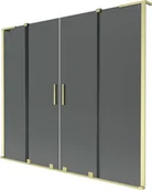 Parawany nawannowe - Mexen Velar L Duo parawan nawannowy 2-skrzydłowy rozsuwany 170 x 150 cm, grafit, złoty szczotkowany - 896-170-003-42-55 - miniaturka - grafika 1