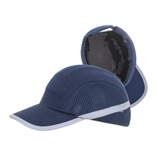 Czapka Ochronna LEKKI KASK BUMPCAP z Siateczką HEŁM Granatowa - Odzież robocza - miniaturka - grafika 1