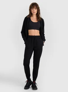 4F Spodnie dresowe joggery damskie - czarne XL - Spodnie sportowe damskie 4F Spodnie dresowe joggery damskie - czarne XL - Spodnie sportowe damskie - miniaturka - grafika 1