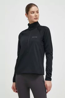 Bluzy damskie - Marmot bluza sportowa Leconte kolor czarny gładka - grafika 1