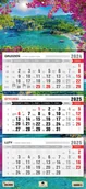 Kalendarze - Kalendarz 2025, trójdzielny, Korfu - miniaturka - grafika 1