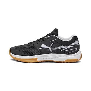 PUMA Unisex Varion Ii Indoor Court Shoe, Puma Czarny chłodny jasnoszary żółty płomień guma, 37.5 EU - Moda i Uroda OUTLET - miniaturka - grafika 1