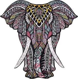 Puzzle Drewniane Słoń 3D, Rozmiar A3, Puzzle Kreatywne Dla Dorosłych - Puzzle - miniaturka - grafika 1