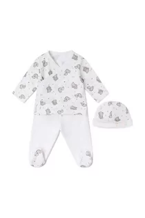 Komplety dla niemowląt - Tous komplet bawełniany niemowlęcy kolor biały - grafika 1
