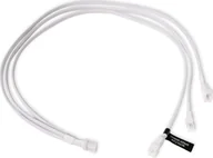 Kable komputerowe i do monitorów - Alphacool Alphacool Y-Splitter 4-Pin auf 3x 4-Pin PWM 60cm - weiß - miniaturka - grafika 1