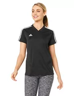 Koszulki i topy damskie - adidas Tiro19 Tr Jsyw T-shirt damski czarny/biały XS - miniaturka - grafika 1