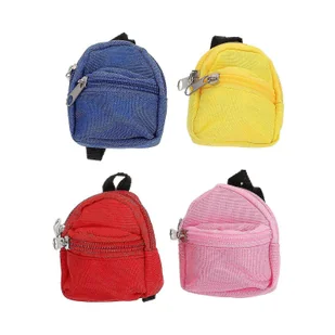 4 Sztuk Zip Strings Zabawki Moda Lalka Plecak Doll Torba Akcesoria Mini Doll Tornister Zamek Błyskawiczny Plecak Lalki Torby Lalki Dziewczyny TAO 8... - Torebki damskie - miniaturka - grafika 1