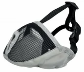 Kagańce dla psów - Trixie Kaganiec dla psów ras krótkopyskich SM 24 cm szary - miniaturka - grafika 1
