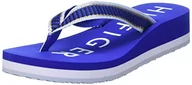 Klapki i japonki damskie - Tommy Hilfiger Klapki damskie Th Webbing Flip Flop Wedge, Ultraniebieski, 36 EU - miniaturka - grafika 1
