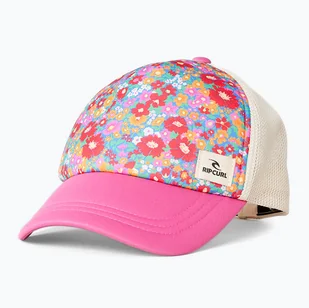 Czapka z daszkiem damska Rip Curl Mixed Yardage Trucker pink WYSYŁKA W 24H 30 DNI NA ZWROT - Czapki damskie - miniaturka - grafika 1