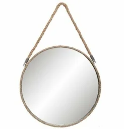 Lustro Na Sznurze Okrągłe B Clayre & Eef - Lustra - miniaturka - grafika 1