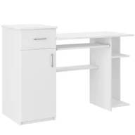 Biurka - Biurko Komputerowe 120Cm Stolik Laptop Białe N-8 Pl - miniaturka - grafika 1
