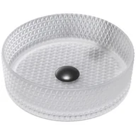 Umywalki - Mexen Aura szklana umywalka nablatowa 39 x 39 cm, szkło matowe - 24013930 - miniaturka - grafika 1