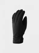 Rękawiczki - Rękawiczki zimowe uniseks 4F 4FWAW24AGLOU087 - czarne - miniaturka - grafika 1