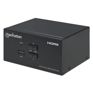 Manhattan Przełącznik KVM 2/1 HDMI USB 4K 30Hz | 153522 - Przełączniki KVM - miniaturka - grafika 2