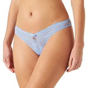 Emporio Armani Women's Eternal Lace Brazilian Brief Majtki Stringi Damskie, Periwinkle, L - Majtki damskie - miniaturka - grafika 1