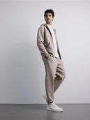 Spodnie męskie - Reserved - Spodnie dresowe comfort fit - beżowy - miniaturka - grafika 1