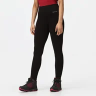 Spodnie sportowe damskie - Regatta Damskie Legginsy Ocieplane Thermal Stretch Czarny, Rozmiar: M/XL - miniaturka - grafika 1