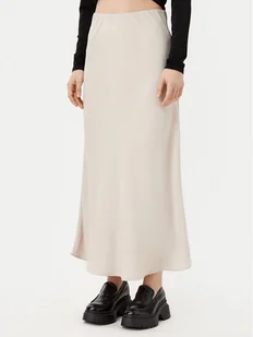 Pieces Spódnica midi Franan 17116541 Beżowy Regular Fit - Spódnice - miniaturka - grafika 1